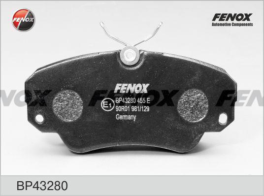 Fenox BP43280 - Гальмівні колодки, дискові гальма autozip.com.ua