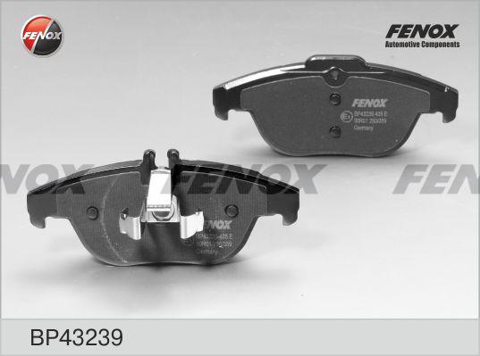 Fenox BP43239 - Гальмівні колодки, дискові гальма autozip.com.ua