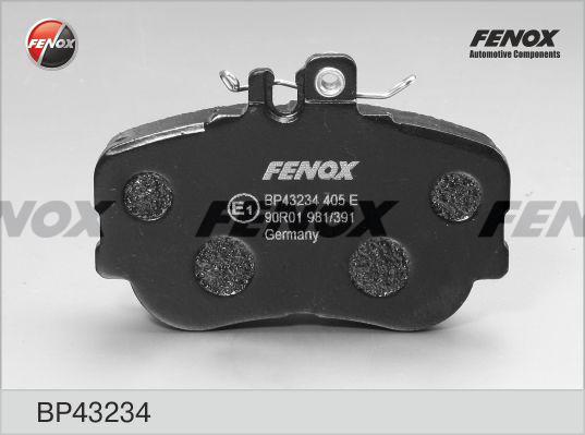 Fenox BP43234 - Гальмівні колодки, дискові гальма autozip.com.ua