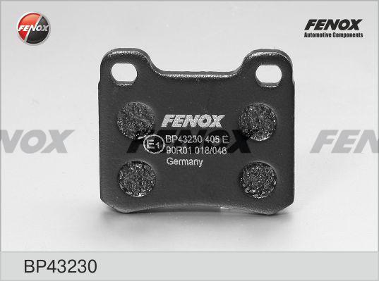 Fenox BP43230 - Гальмівні колодки, дискові гальма autozip.com.ua