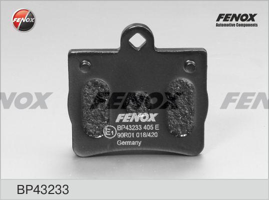 Fenox BP43233 - Гальмівні колодки, дискові гальма autozip.com.ua