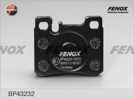 Fenox BP43232 - Гальмівні колодки, дискові гальма autozip.com.ua