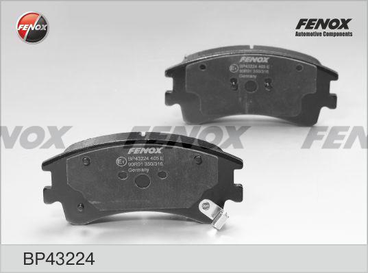 Fenox BP43224 - Гальмівні колодки, дискові гальма autozip.com.ua