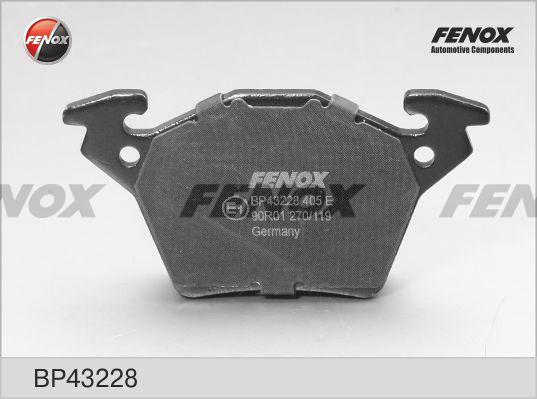 Fenox BP43228 - Гальмівні колодки, дискові гальма autozip.com.ua