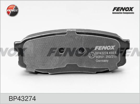 Fenox BP43274 - Гальмівні колодки, дискові гальма autozip.com.ua