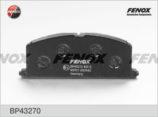 Fenox BP43270 - Гальмівні колодки, дискові гальма autozip.com.ua