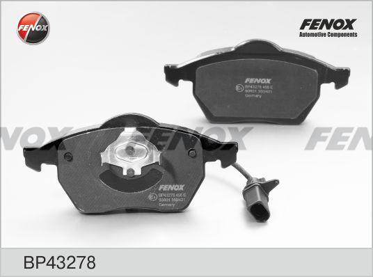 Fenox BP43278 - Гальмівні колодки, дискові гальма autozip.com.ua