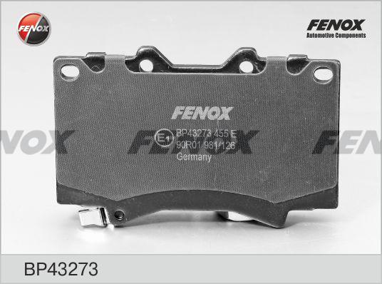 Fenox BP43273 - Гальмівні колодки, дискові гальма autozip.com.ua