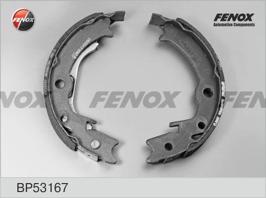 Fenox BP53167 - Комплект гальм, барабанний механізм autozip.com.ua