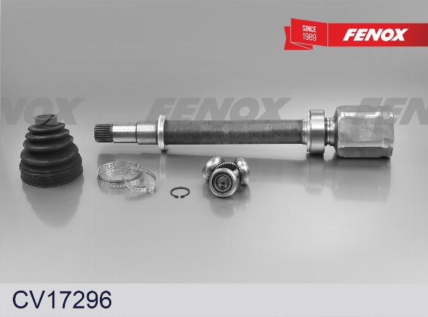 Fenox CV17296 - Шарнірний комплект, ШРУС, приводний вал autozip.com.ua