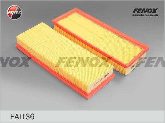 Fenox FAI136 - Повітряний фільтр autozip.com.ua
