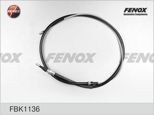 Fenox FBK1136 - Трос, гальмівна система autozip.com.ua