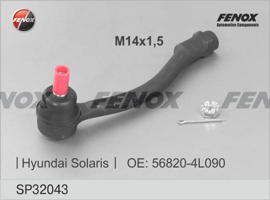 Fenox SP32043 - Наконечник рульової тяги, кульовий шарнір autozip.com.ua