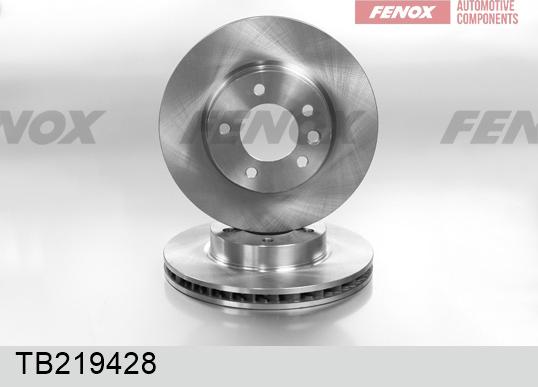 Fenox TB219428 - Гальмівний диск autozip.com.ua