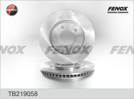 Fenox TB219058 - Гальмівний диск autozip.com.ua