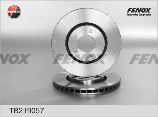 Fenox TB219057 - Гальмівний диск autozip.com.ua