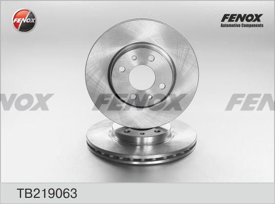 Fenox TB219063 - Гальмівний диск autozip.com.ua