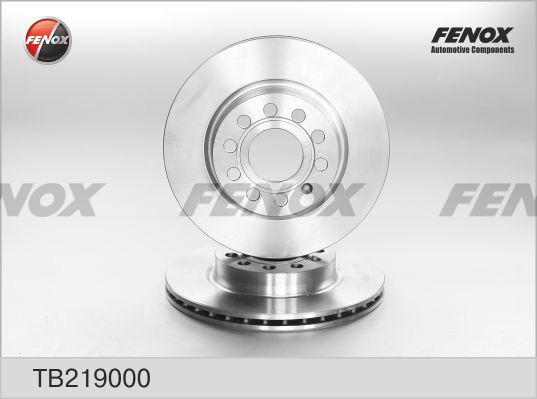 Fenox TB219000 - Гальмівний диск autozip.com.ua