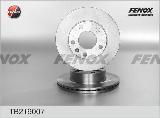 Fenox TB219007 - Гальмівний диск autozip.com.ua