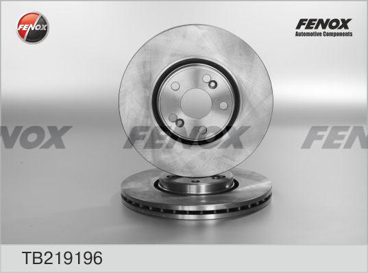 Fenox TB219196 - Гальмівний диск autozip.com.ua