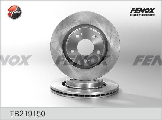 Fenox TB219150 - Гальмівний диск autozip.com.ua