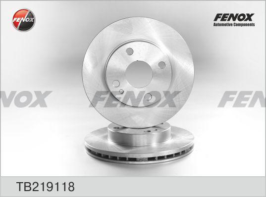 Fenox TB219118 - Гальмівний диск autozip.com.ua