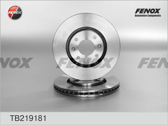 Fenox TB219181 - Гальмівний диск autozip.com.ua