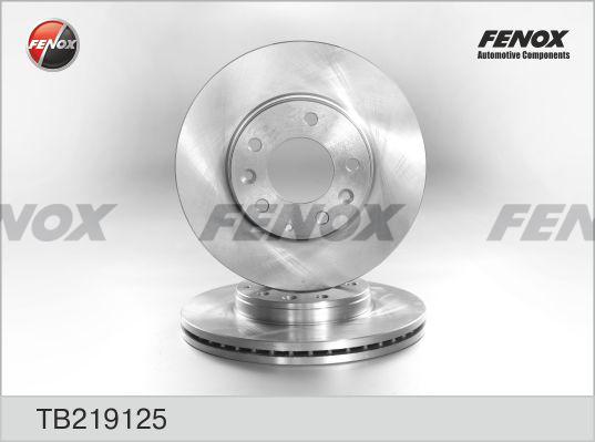 Fenox TB219125 - Гальмівний диск autozip.com.ua