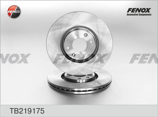 Fenox TB219175 - Гальмівний диск autozip.com.ua