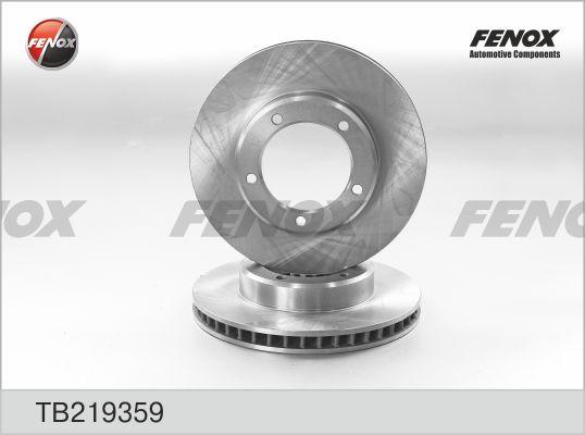 Fenox TB219359 - Гальмівний диск autozip.com.ua