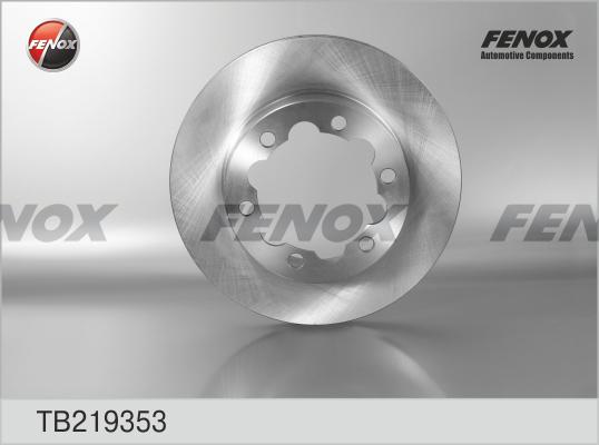 Fenox TB219353 - Гальмівний диск autozip.com.ua