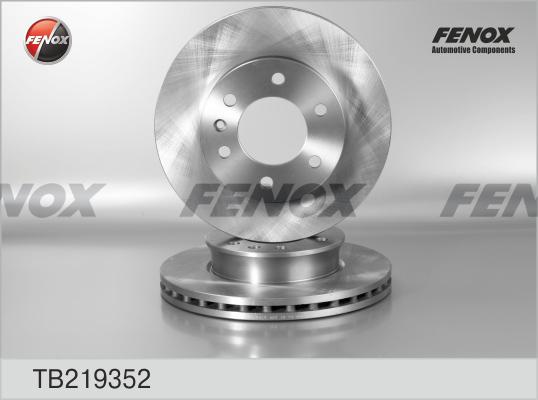 Fenox TB219352 - Гальмівний диск autozip.com.ua