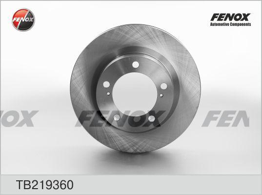 Fenox TB219360 - Гальмівний диск autozip.com.ua