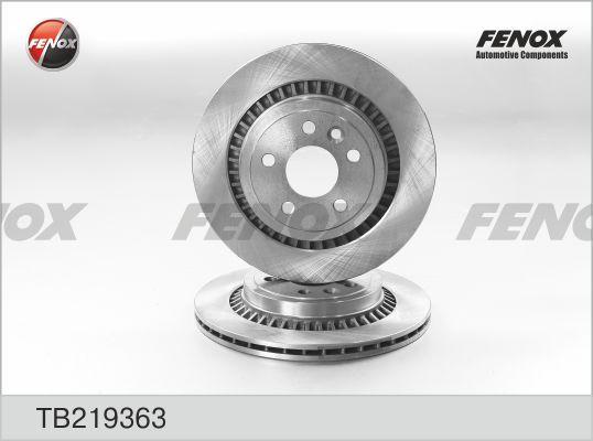 Fenox TB219363 - Гальмівний диск autozip.com.ua