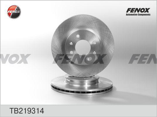 Fenox TB219314 - Гальмівний диск autozip.com.ua