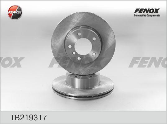 Fenox TB219317 - Гальмівний диск autozip.com.ua