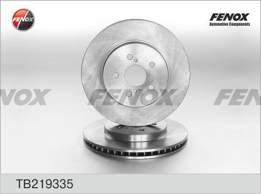 Fenox TB219335 - Гальмівний диск autozip.com.ua
