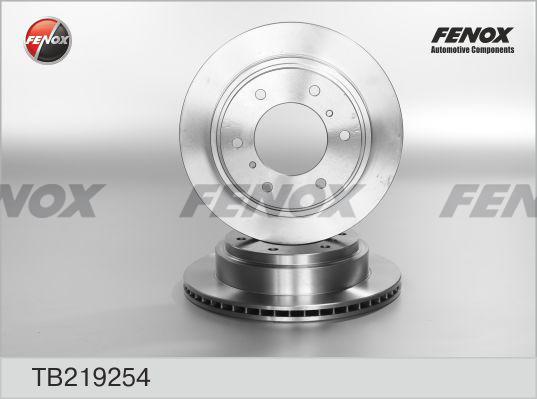 Fenox TB219254 - Гальмівний диск autozip.com.ua