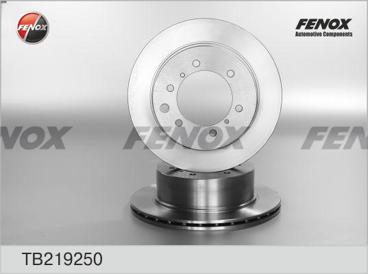 Fenox TB219250 - Гальмівний диск autozip.com.ua