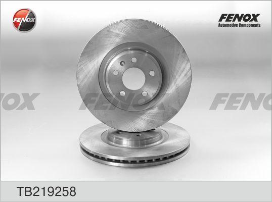 Fenox TB219258 - Гальмівний диск autozip.com.ua