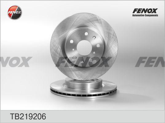 Fenox TB219206 - Гальмівний диск autozip.com.ua