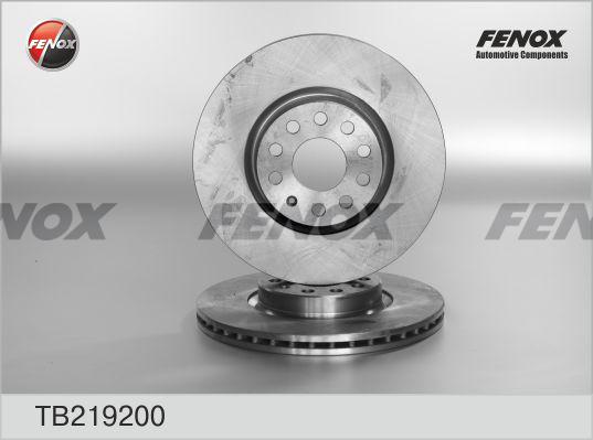 Fenox TB219200 - Гальмівний диск autozip.com.ua
