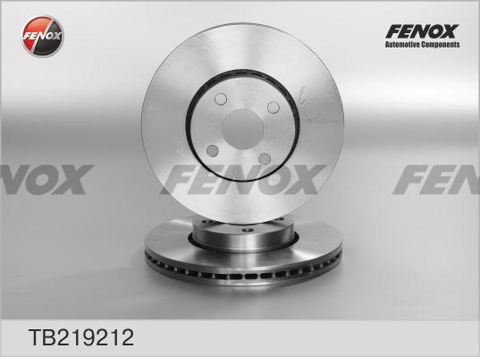 Fenox TB219212 - Гальмівний диск autozip.com.ua
