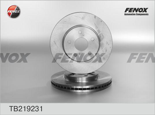 Fenox TB219231 - Гальмівний диск autozip.com.ua
