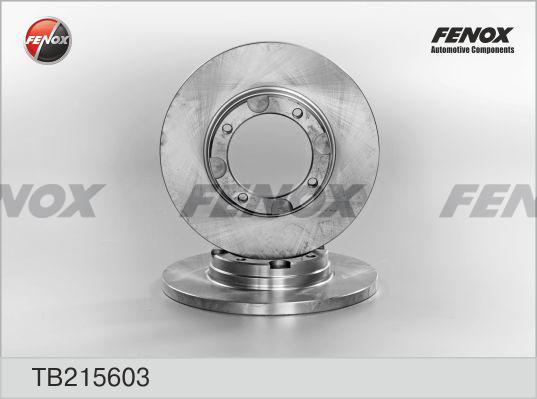 Fenox TB215603 - Гальмівний диск autozip.com.ua