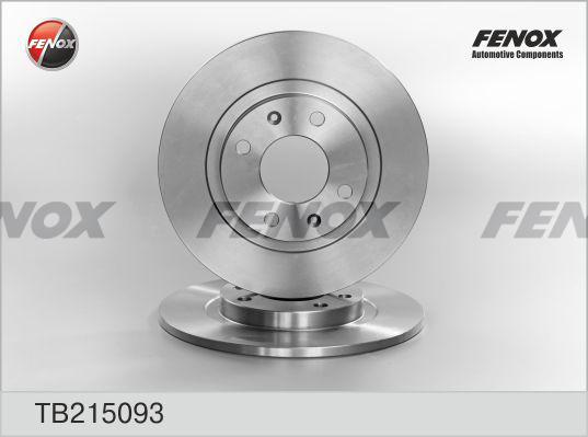 Fenox TB215093 - Гальмівний диск autozip.com.ua