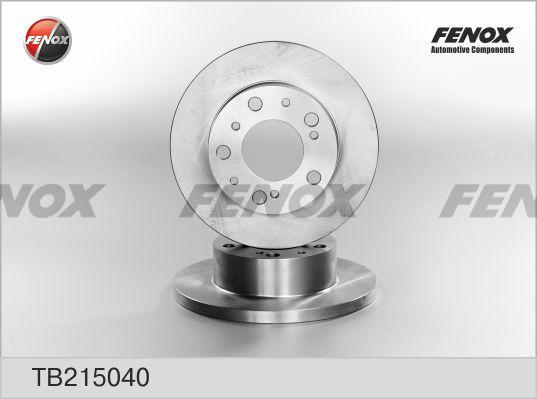 Fenox TB215040 - Гальмівний диск autozip.com.ua