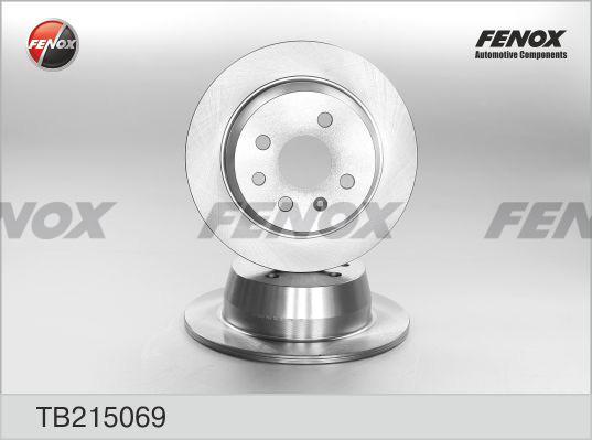 Fenox TB215069 - Гальмівний диск autozip.com.ua