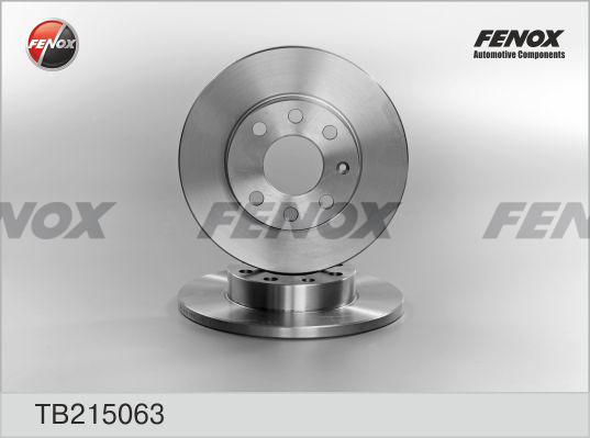 Fenox TB215063 - Гальмівний диск autozip.com.ua