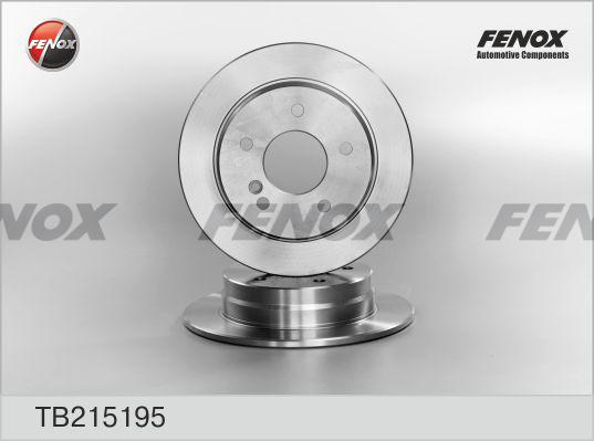 Fenox TB215195 - Гальмівний диск autozip.com.ua